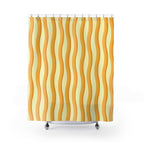 Abstract Instant Noodle Wave Shower Curtain Gift: Culinary Art for Modern Foodies