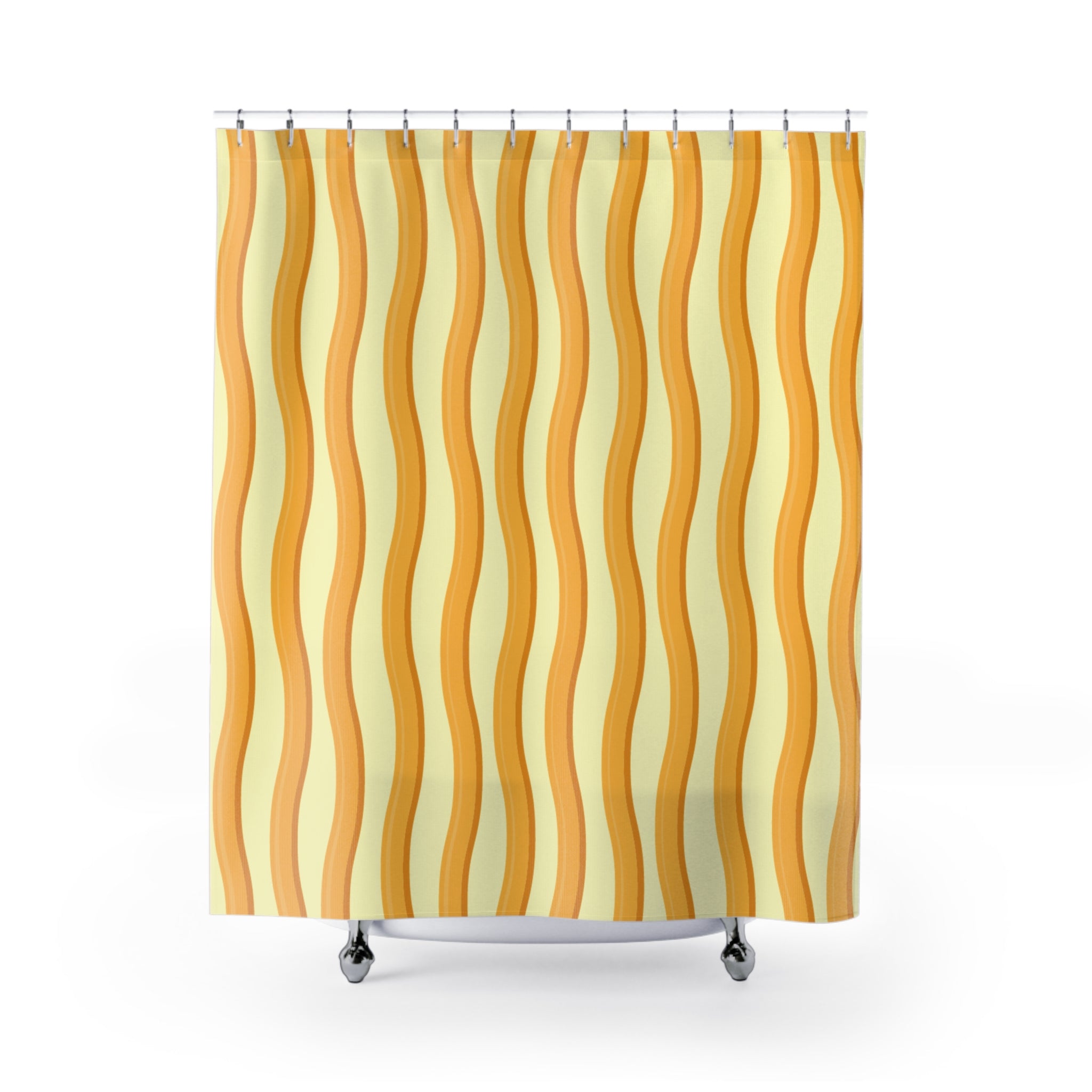 Abstract Instant Noodle Wave Shower Curtain Gift: Culinary Art for Modern Foodies