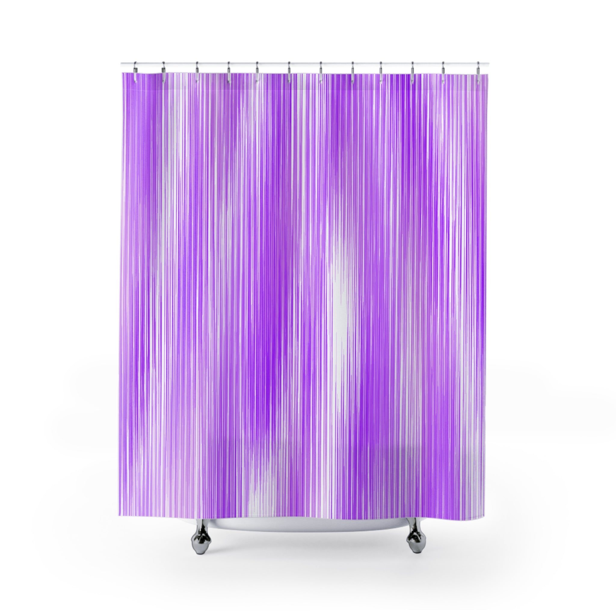 Vibrant Vertical Stripe Shower Curtain Gift: Abstract Art for Dynamic Spaces