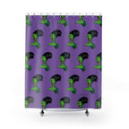 Bride of Frankenstein Pattern Shower Curtain Gift: Classic Horror for Edgy Homes