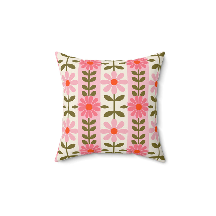 Retro Daisy Blooms pillow – original NewGiftDay design, view 2
