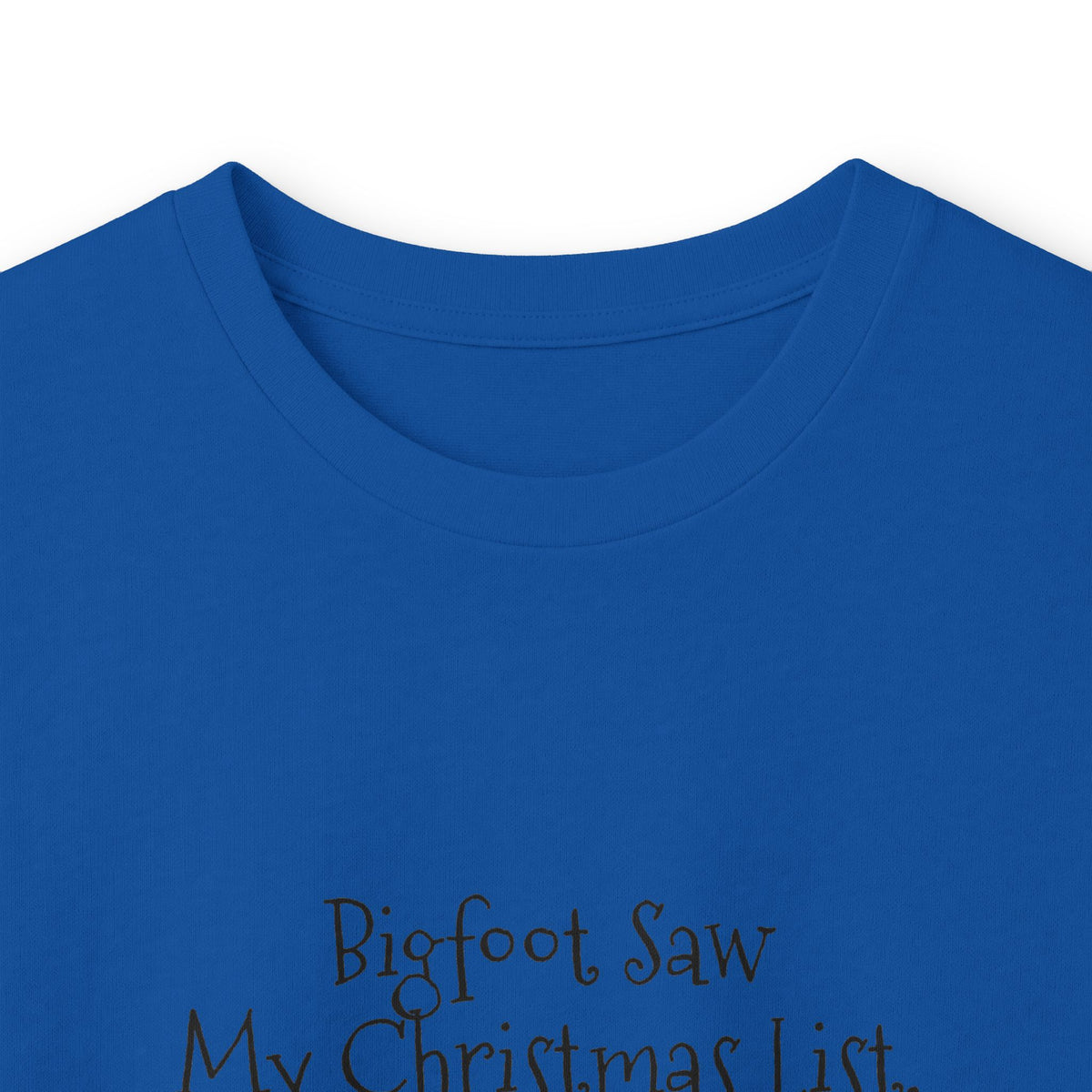Bigfoot Christmas List long sleeve tee – original NewGiftDay design, view 65