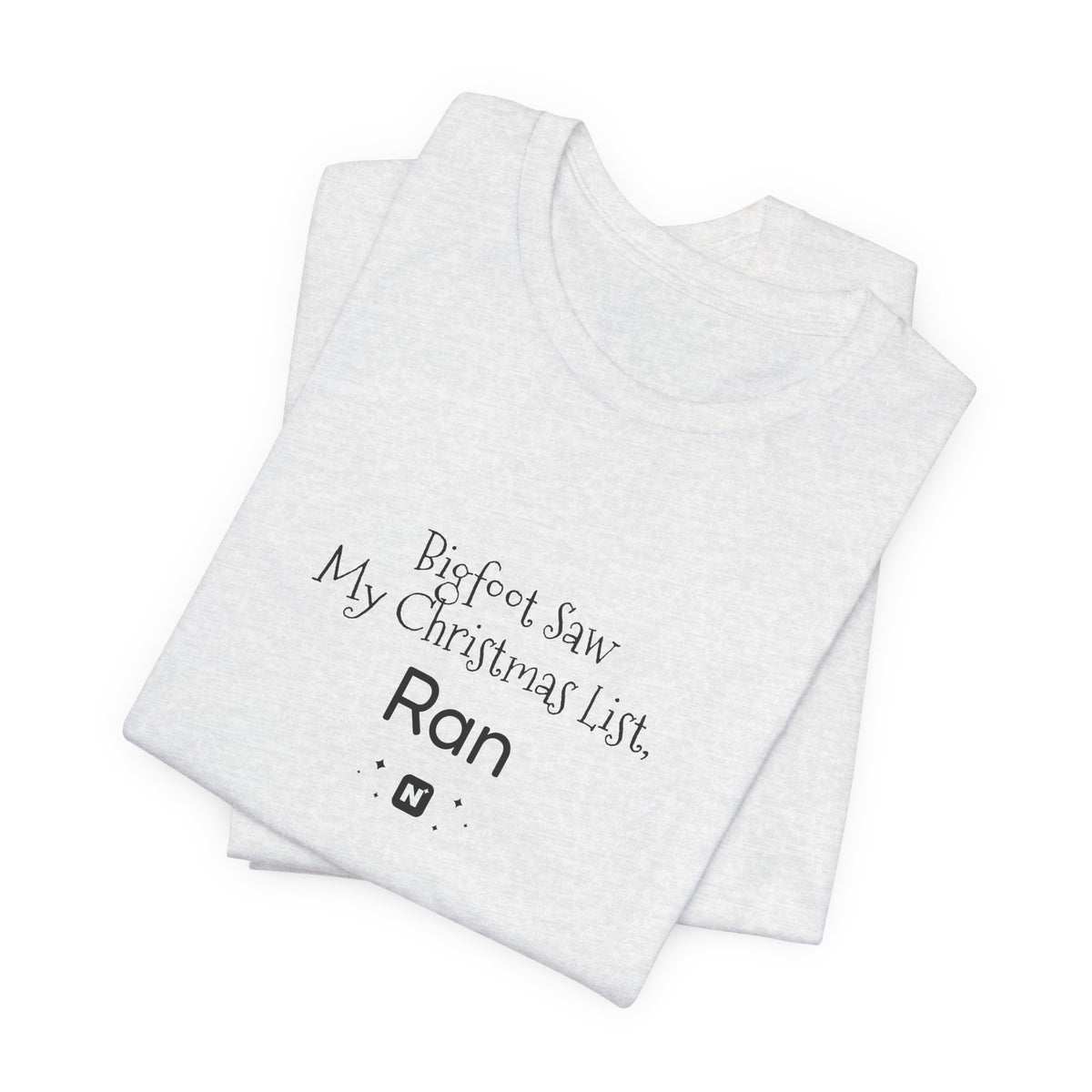 Bigfoot Christmas List T-shirt – original NewGiftDay design, view 74