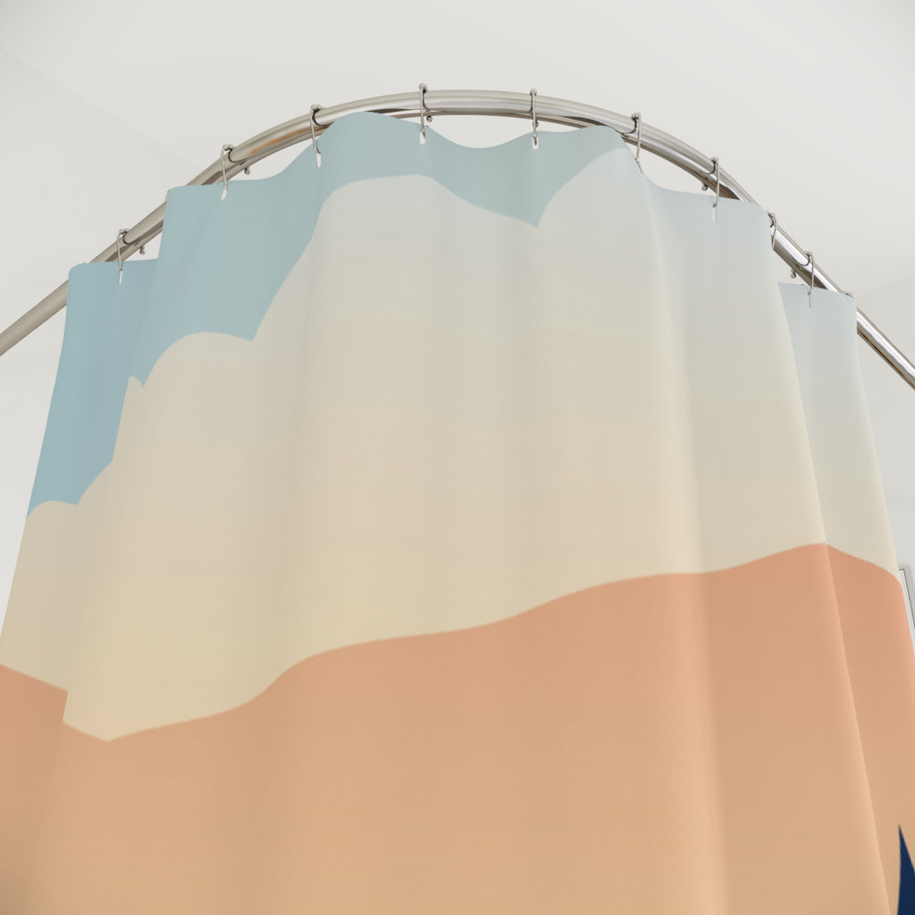 "Proud Autumn Lover" Landscape Shower Curtain Gift: Reflective Fall for Nature-Inspired Homes