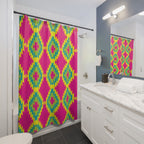 Southwestern Diamond Pattern Shower Curtain Gift: Vibrant Tribal Chic for Bold Homes