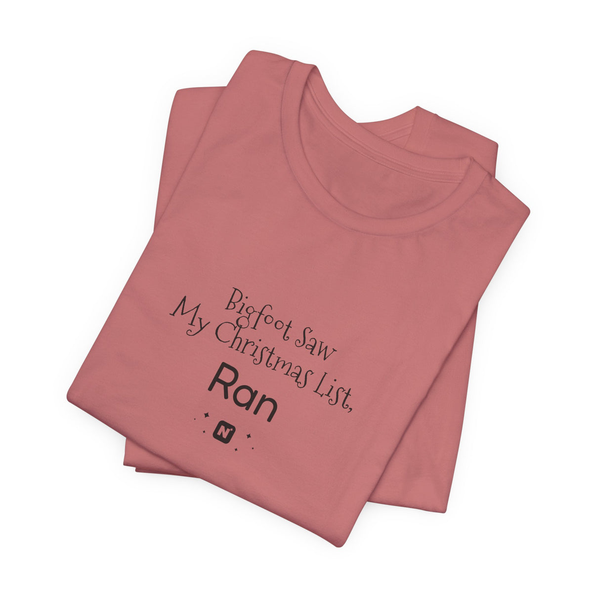 Bigfoot Christmas List T-shirt – original NewGiftDay design, view 77