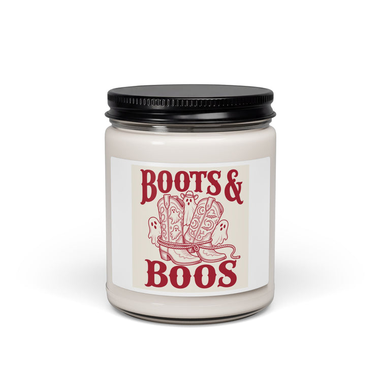 Western Boots Boo Flame Candle design