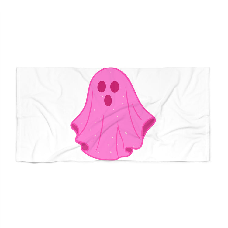 Pink Ghost Parade Beach towel – original NewGiftDay design