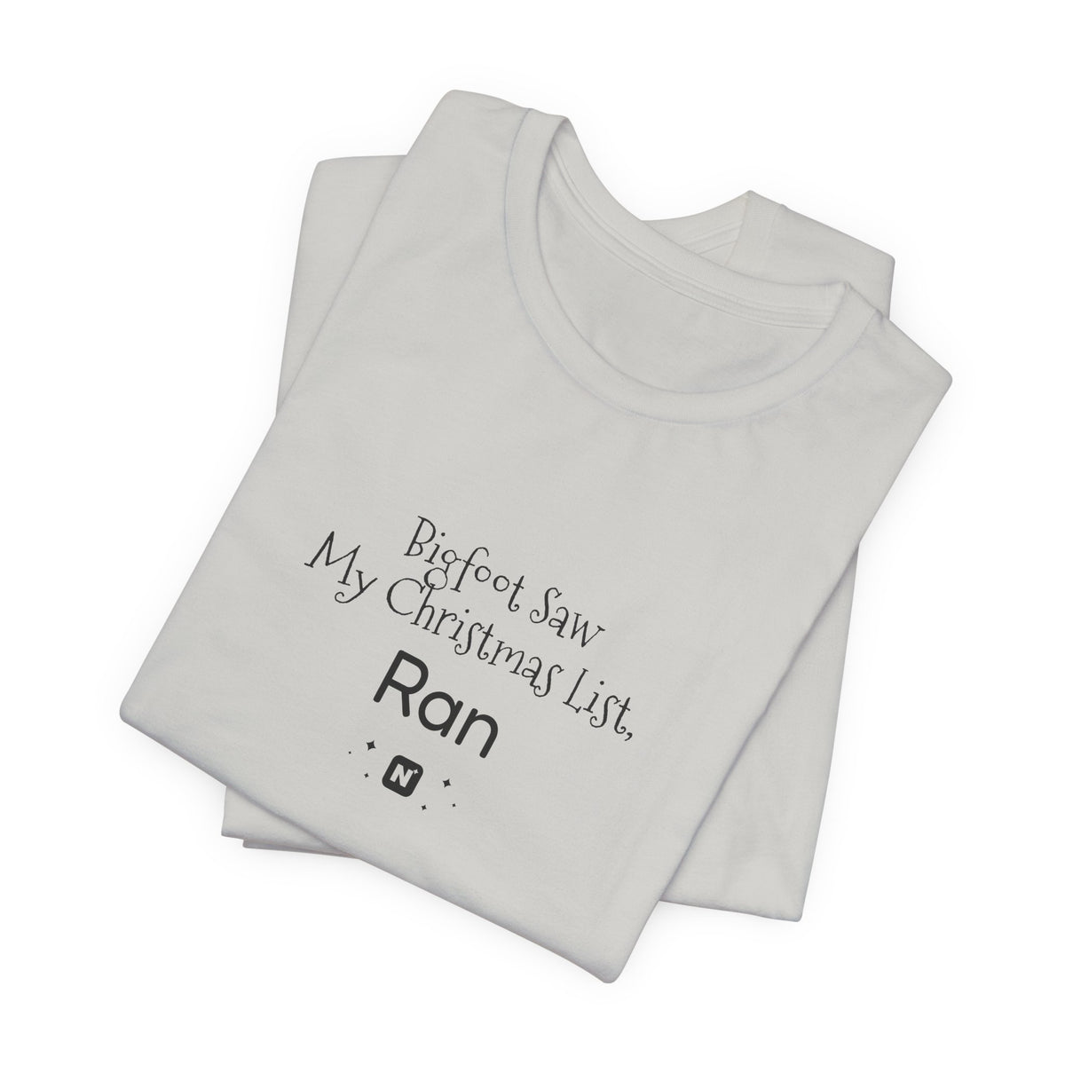 Bigfoot Christmas List T-shirt – original NewGiftDay design, view 122