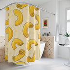 Macaroni & Cheese Pasta Shower Curtain Gift: Comfort Food Fun for Quirky Homes
