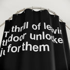 Unlocked Door For Them Quote Shower Curtain