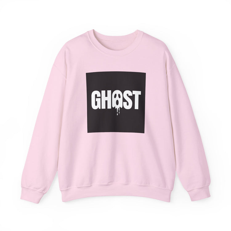 Minimal Ghost Lettering for Fall sweatshirt in light-pink – original NewGiftDay design