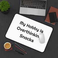 My Hobby Is Overthinking Snacks Printed for Cozy Workspaces desk mat – original NewGiftDay design, view 4