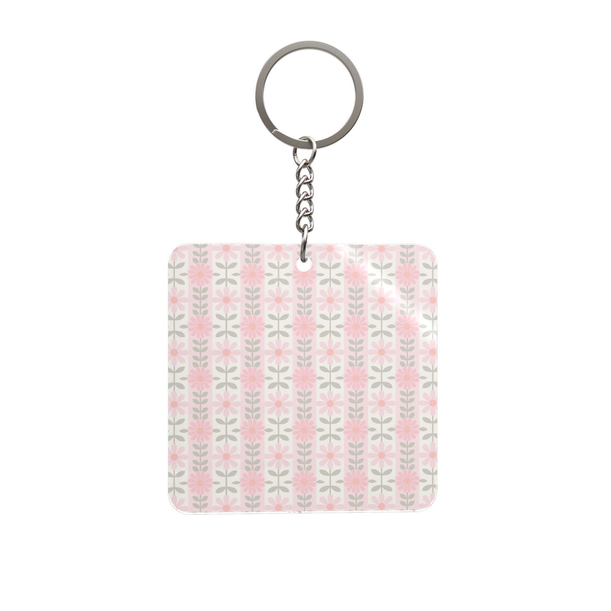 Retro Daisy Blooms keychain – original NewGiftDay design, view 2