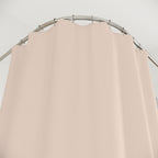 "Inner Peace" Minimalist Woman Shower Curtain Gift: Calm Art for Meditative Spaces