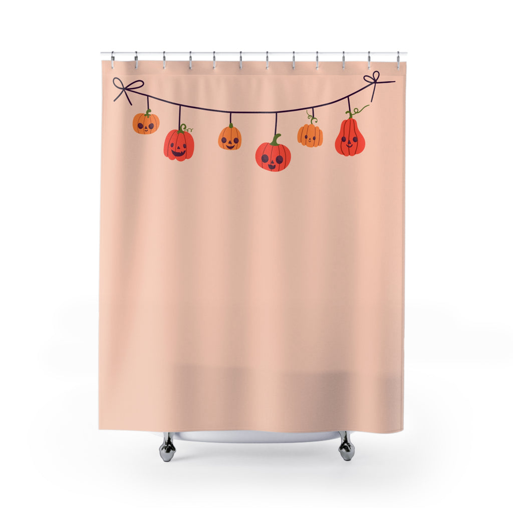 Hanging Jack-o'-Lantern String Shower Curtain Gift: Festive Fall Fun for Cozy Homes