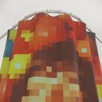 Pixel Art Ball Pit Woman Shower Curtain Gift: Retro Joy for Maximalist Homes
