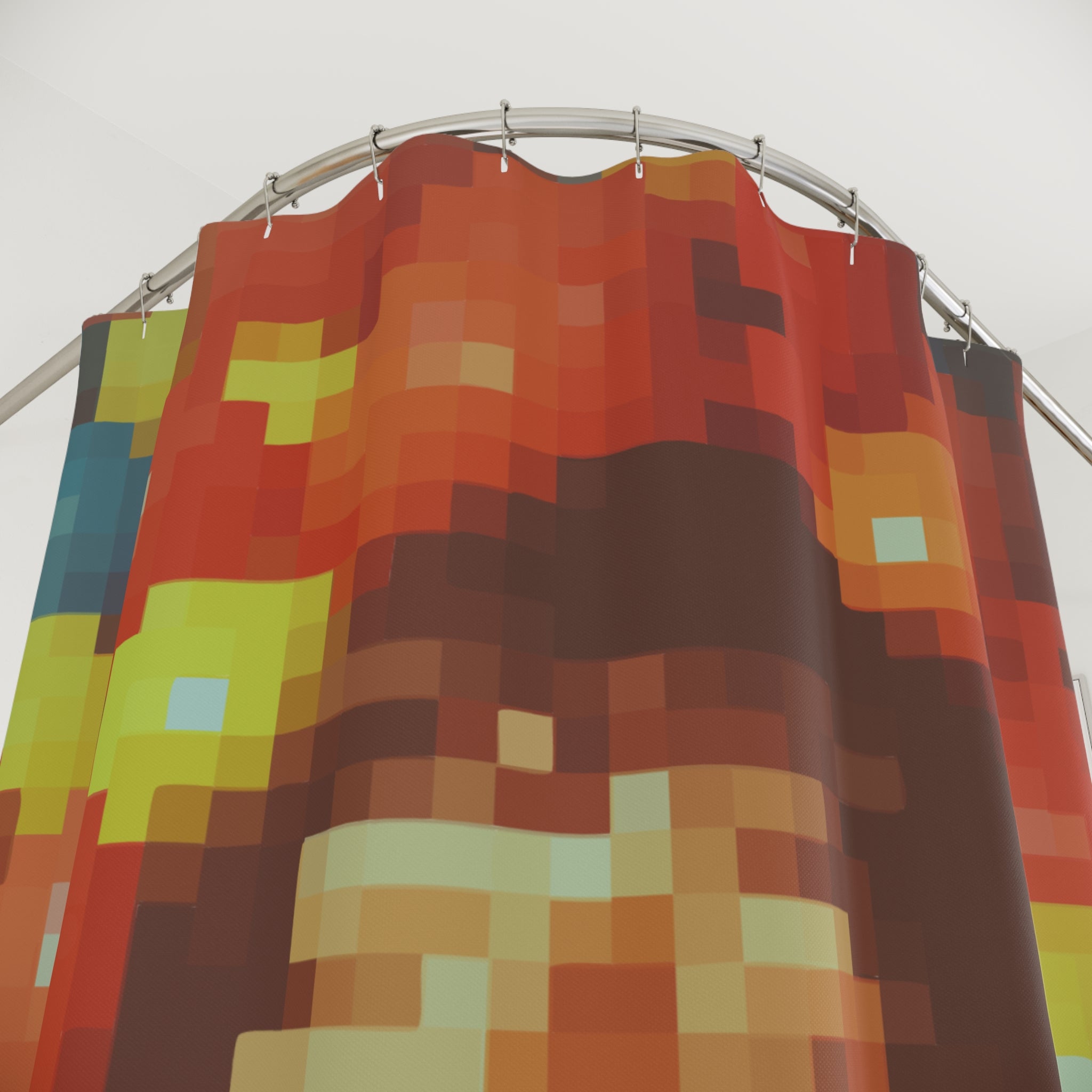 Pixel Art Ball Pit Woman Shower Curtain Gift: Retro Joy for Maximalist Homes