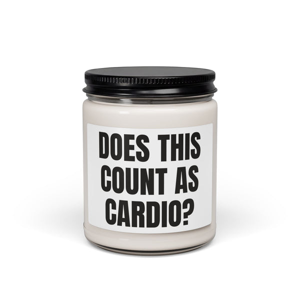 Does This Count as Cardio Scented Soy Candle for Recovery Night design
