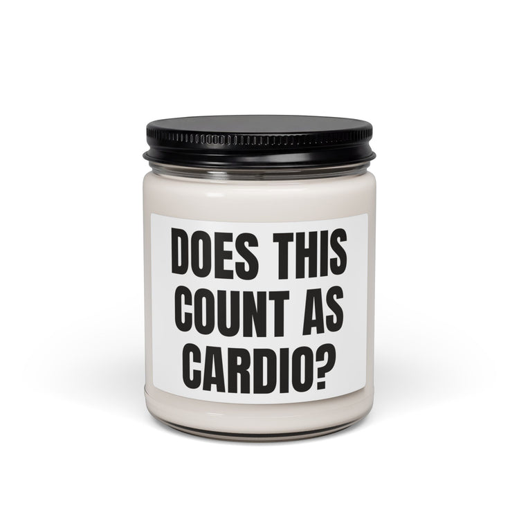 Does This Count as Cardio Scented Soy Candle for Recovery Night design
