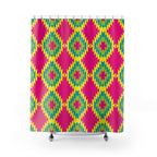 Southwestern Diamond Pattern Shower Curtain Gift: Vibrant Tribal Chic for Bold Homes