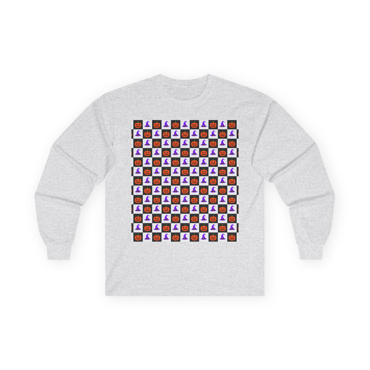 Jack-O'-Lantern Parade long sleeve tee – original NewGiftDay design, view 2