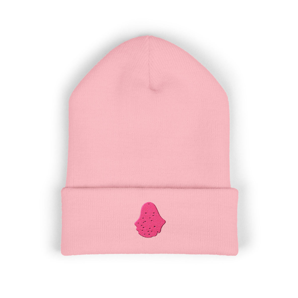 Pink Ghost Parade Classic Cuffed (Embroidery) beanie – original NewGiftDay design, view 2