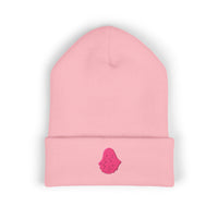 Pink Ghost Parade Classic Cuffed (Embroidery) beanie – original NewGiftDay design, view 2