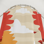 Picturesque Autumn Hills Landscape Shower Curtain Gift: Scenic Fall for Cozy Homes