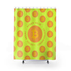 Bitcoin Crypto Art Slogan Shower Curtain Gift: Digital Wealth for Savvy Homes