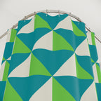 Mid-Century Triangle Geometric Shower Curtain Gift: Retro Chic for Modern Homes