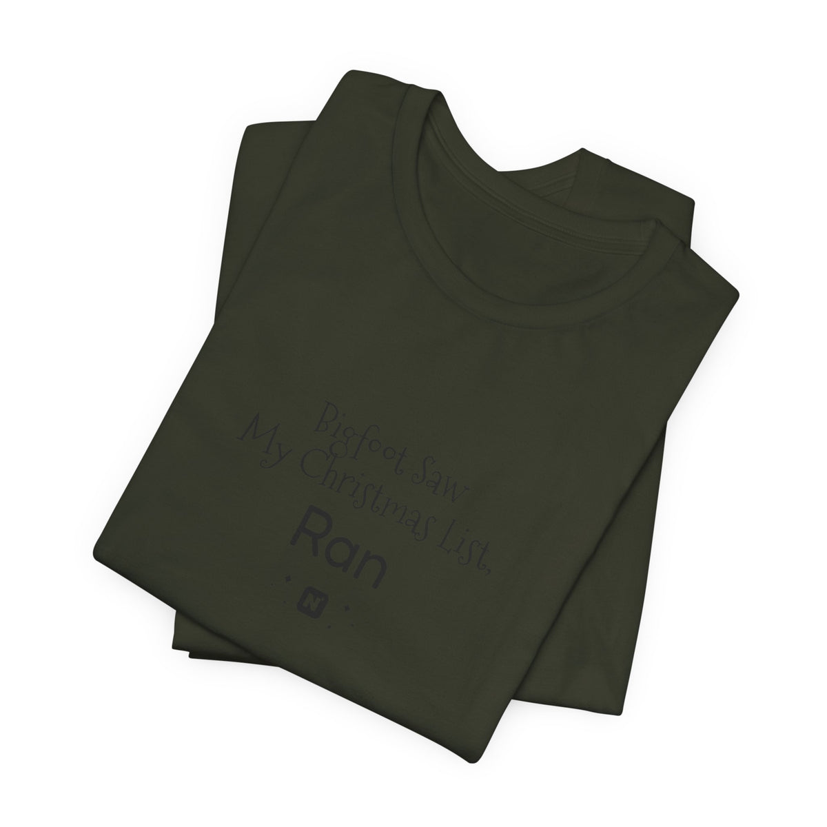 Bigfoot Christmas List T-shirt – original NewGiftDay design, view 179