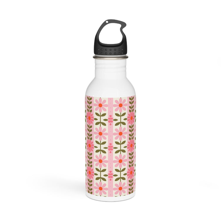 Retro Daisy Blooms water bottle – original NewGiftDay design, view 3