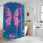 Monarch Butterfly Folk Art Shower Curtain Gift: Ethereal Beauty for Whimsical Homes