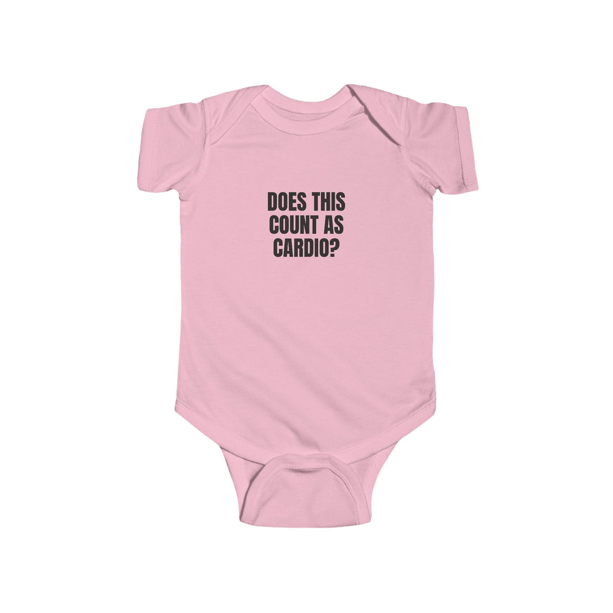 Does This Count as Cardio Printed for Tiny Giggles baby bodysuit – original NewGiftDay design, view 4