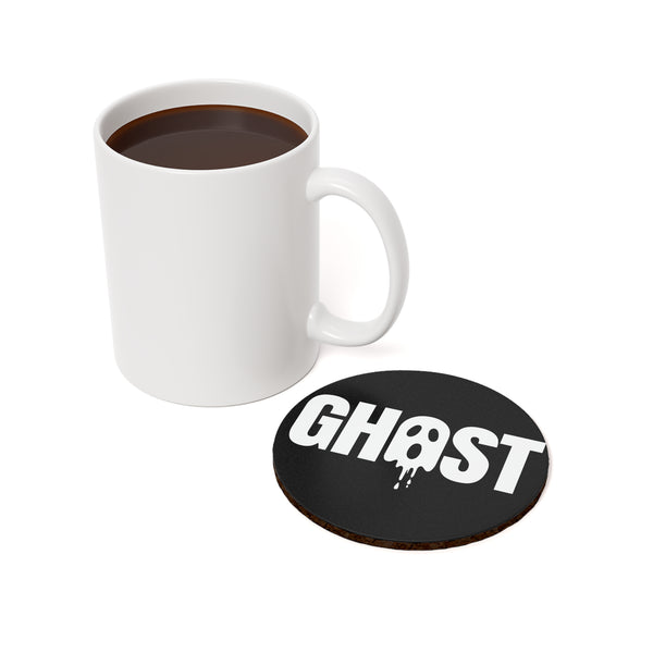 Dripping Ghost Lettering Halloween Coaster Set Accent design