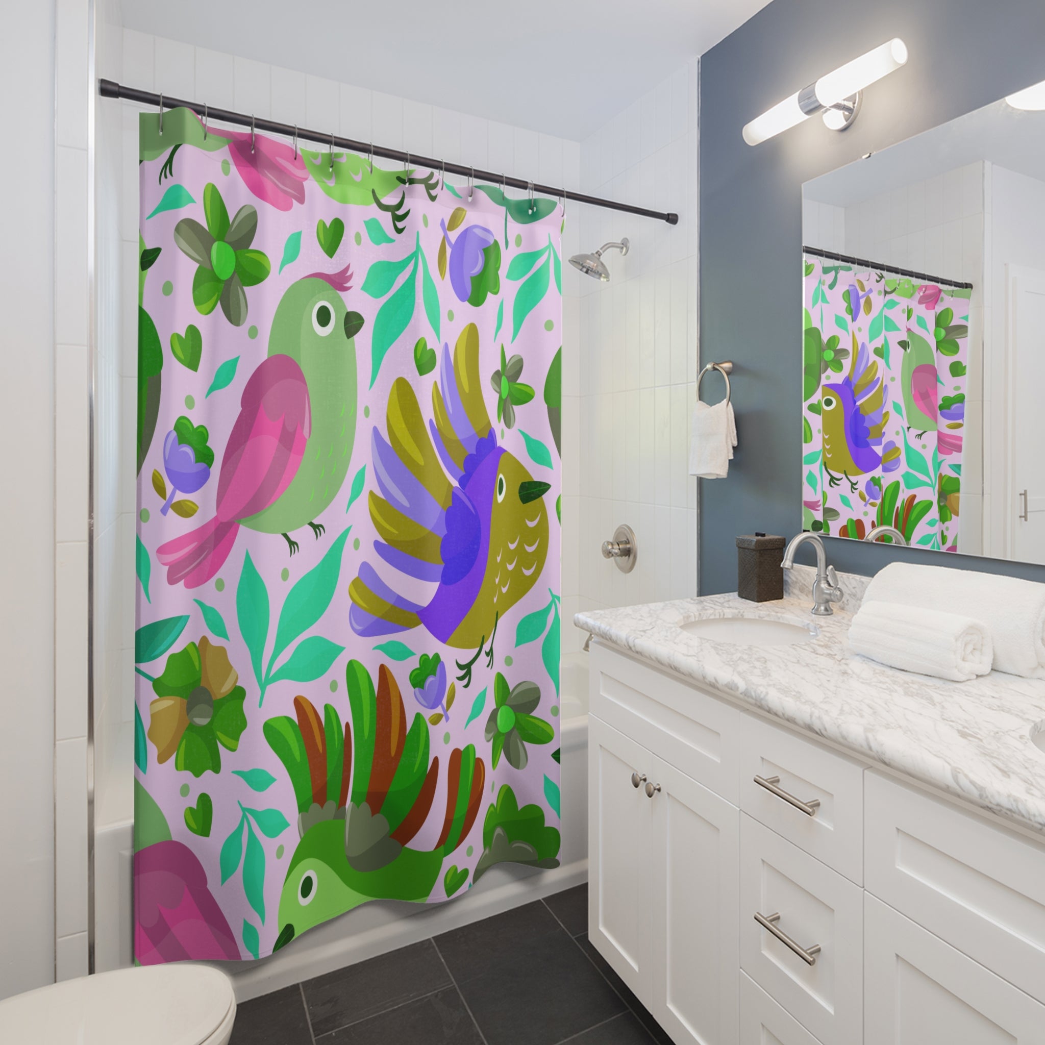 Lookie Birdy Shower Curtain
