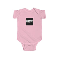 Tiny Ghost Lettering for Fall baby bodysuit – original NewGiftDay design, view 4