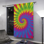 Colorful Tye-Dye Slice Blackout Window Curtain