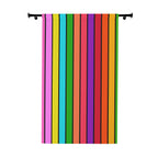 Striped Rainbowish Pattern Blackout Window Curtain