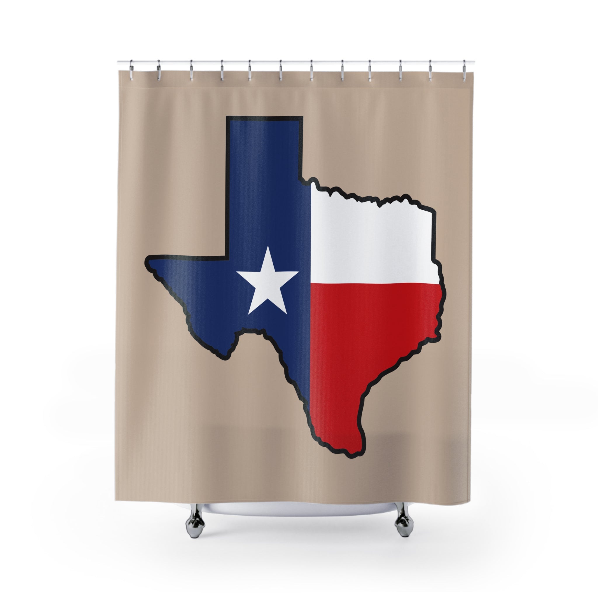 Texas Flag State Outline Shower Curtain Gift: Lone Star Spirit for Proud Texans