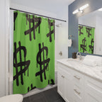 Graffiti Drip Dollar Sign Shower Curtain Gift: Urban Edge for Statement Homes