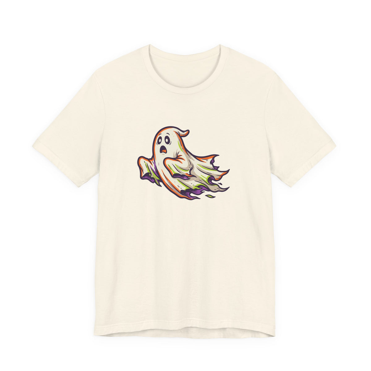 Wavy Ghost Glide Halloween T-shirt – original NewGiftDay design, view 3