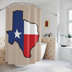 Texas Flag State Outline Shower Curtain Gift: Lone Star Spirit for Proud Texans