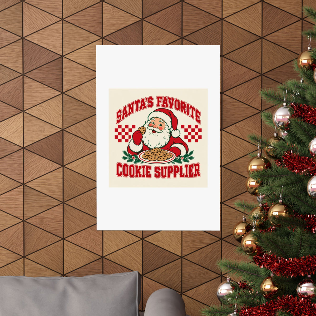 Santa's Favorite Cookie Supplier poster – original NewGiftDay design, view 4