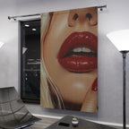 Luscious Modern Lips Blackout Window Curtain