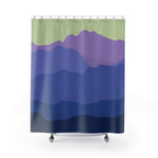 Monochromatic Mountain Forest Shower Curtain Gift: Serene Escape for Nature Lovers