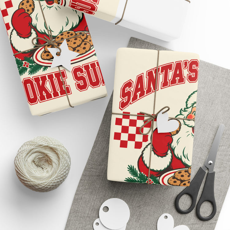 Santa's Favorite Cookie Supplier wrapping paper – original NewGiftDay design