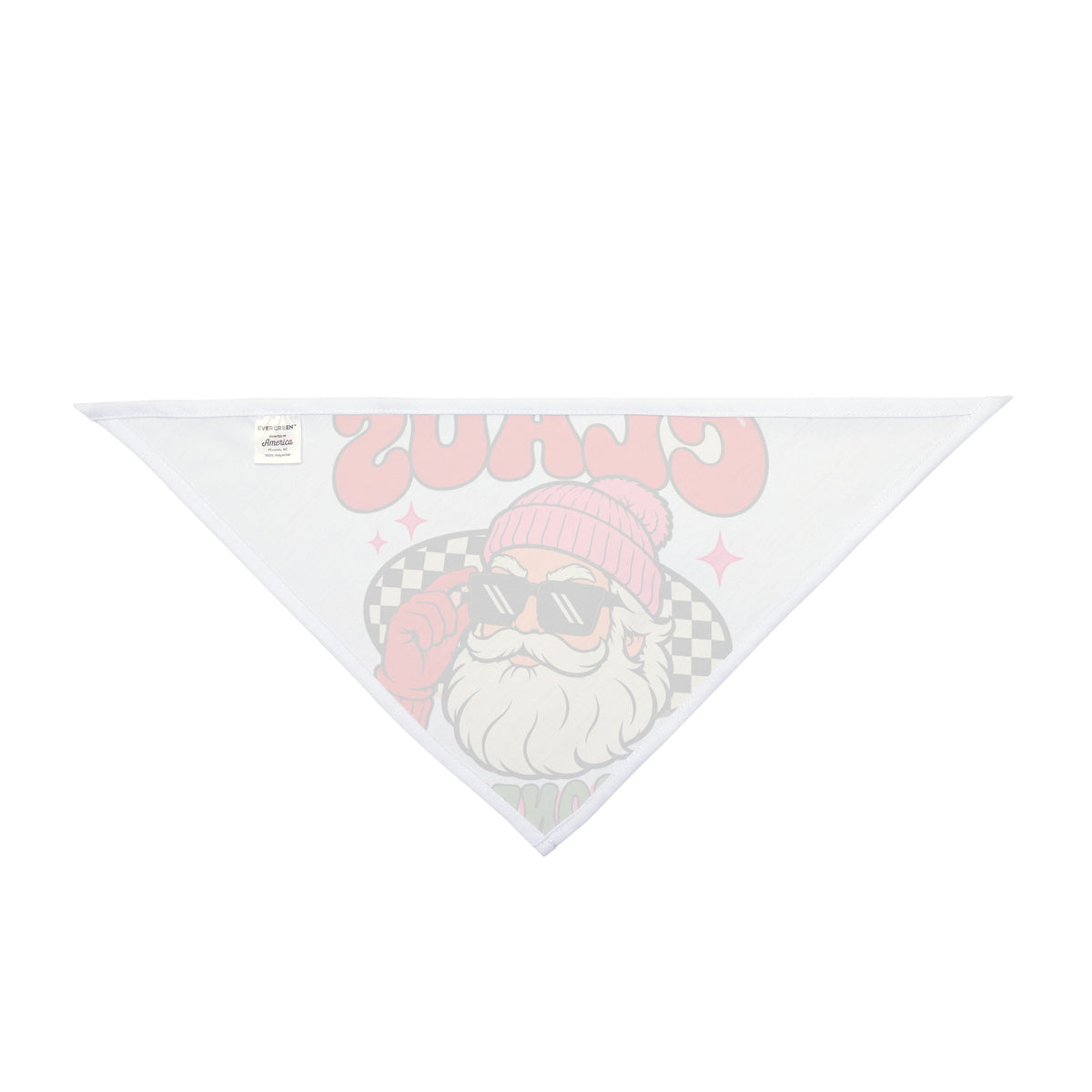 Claus With Confidence pet bandana – original NewGiftDay design, view 2