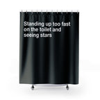 Bathroom Stars Toilet Floater Shower Curtain